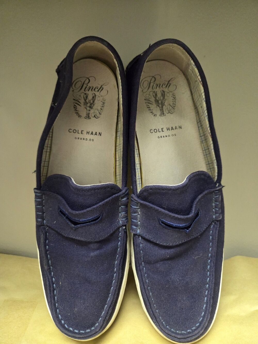 COLE HAAN MENS NAVY BLUE PINCH SZ 12 Howland Penny Loafer Maybe Shoe 3